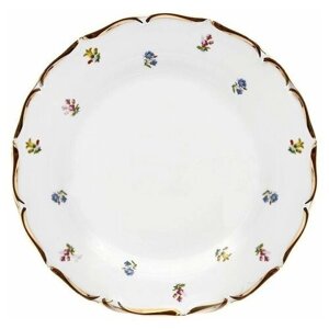 Набор тарелок 25 см 6 шт Jeremy s. r. o.Офелия /Мелкие цветы /Широкая кайма"133032