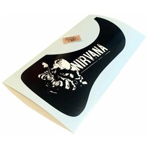 Наклейка виниловая на деку гитары "Nirvana-капля для гитары", 80 мм