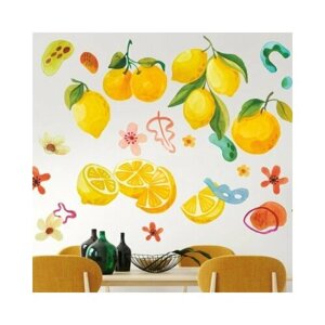 Наклейки на стену для кухни «Лимонное настроение»