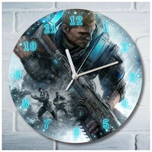 Настенные декоративные часы УФ с ярким рисунком, диаметр 28см Gears Of War 4 (PS, Xbox, PC, Switch) 2879