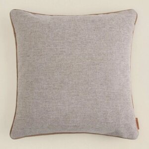 Наволочка декоративная, чехол на подушку SL-Home Organic 45х45 см, цвет серый, полиэстер 100%