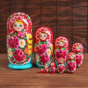 Нескучные игры Матрёшка 10 в 1, расписная большая, цвета микс