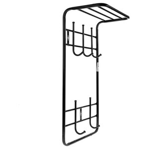 Nika с полкой на 5 крючков, 5 шт., черный