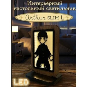 Ночник ARTHUR SLIM L с узором " Mob Psycho 100 (Mob Psycho 100, Mob, Ongoing, аниме, fantasy, Моб психо 100, Моб, экстрасенс) - 2202"