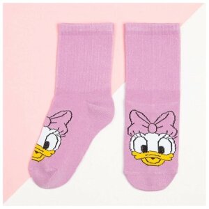 Носки для девочки «Дейзи», DISNEY, 14-16 см, цвет фиолетовый