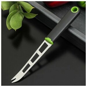 Нож для сыра Доляна Lime, 252,3 см, цвет чёрно-зелёный