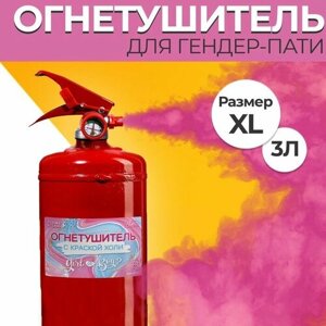 Огнетушитель Gender Party «Девочка»Малиновый) 3 л