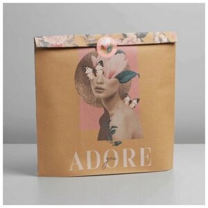 Пакет крафтовый упаковочный «Adore», 30 40 6 см