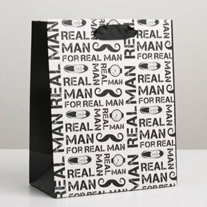 Пакет подарочный ламинированный вертикальный, упаковка, «С характером», MS 18 х 23 х 10 см (комплект из 24 шт)
