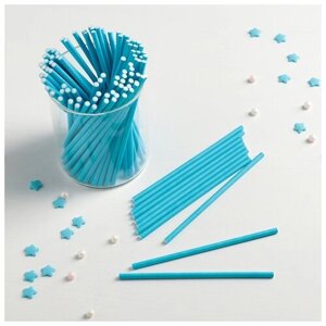 Палочки для кейк-попсов, 100,3 см, 100 шт, цвет синий
