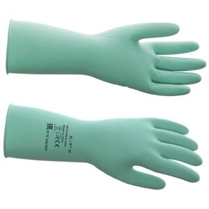 Перчатки резиновые многоразовые зеленые, р-р M HQ Profiline (1 пара)