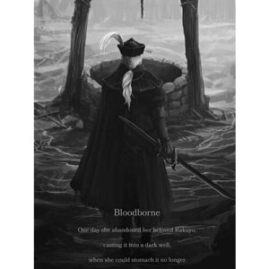 Плакат, постер на бумаге Bloodborne-Lady Maria/искусство/арт/абстракция/творчество. Размер 42 х 60 см