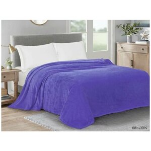 Плед 180x200 2-спальный Cleo VIRGINIA велсофт пушистый фиолетовый