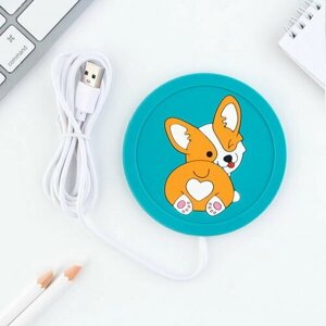 Подогреватель для кружки USB "Корги", 10 x 10 см