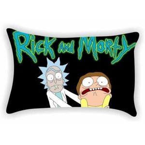 Подушка Rick and Morty/ Рик и Морти №8, Картинка с двух сторон
