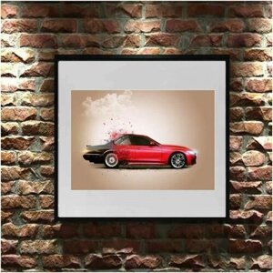 Постер "Красная bmw cgi арт" Cool Eshe из коллекции "Автомобили", А4