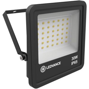 Прожектор светодиодный LEDVANCE Eco Class Floodlight LED 30W/2700/4000K Black IP65, 30 Вт, свет: дневной белый