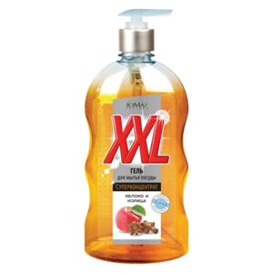 Romax XXL Суперконцентрат Гель для мытья посуды Яблоко и Корица 650г