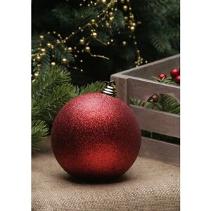 Рождественский шар (15 см, 1 шт.) Красный