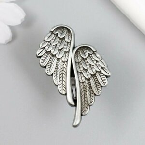 Ручка для шкатулки металл "Крылья ангела" состаренное серебро (комплект из 7 шт)