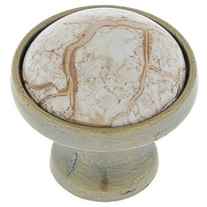 Ручка кнопка ART тундра Ceramics 020, керамическая, цвет бронза