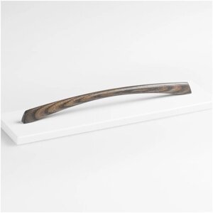 Ручка мебельная 224 мм, деревянная, из ясеня, для кухни или кухонной мебели, шкафа, модель: Katana 224" 1 шт.