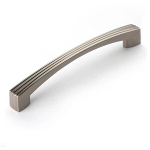 Ручка мебельная ERIKA, длина - 152 мм, установочный размер - 128 мм, цвет - Атласный сатиновый никель, материал-цинк-алюминий, RS270BSN