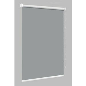 Рулонные шторы Люкс блэкаут серый 124х155 см