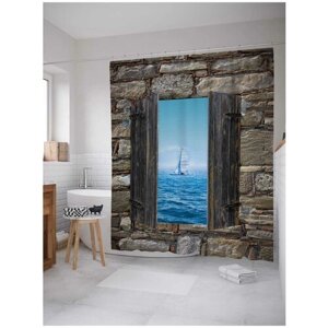 Штора для ванной JoyArty Морское окно 180х200 (sc-16500)180х200 см
