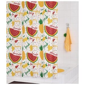 Штора для ванной комнаты RIDDER Fruits цветной 180*200
