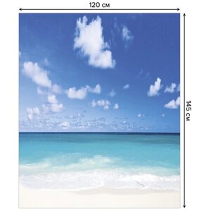 Скатерть прямоугольная JoyArty "Легкая облачность" из сатена, 120x145 см