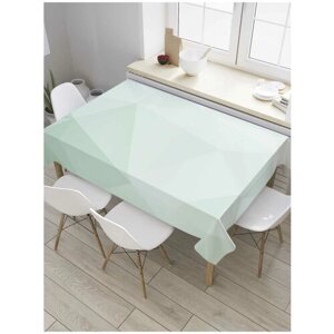 Скатерть прямоугольная JoyArty на кухонный стол "Легкая призма" из оксфорда, 120x145 см
