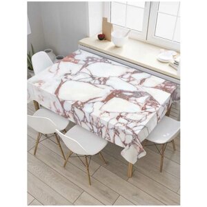 Скатерть прямоугольная JoyArty на кухонный стол "Мраморная поверхность" из оксфорда, 120x145 см