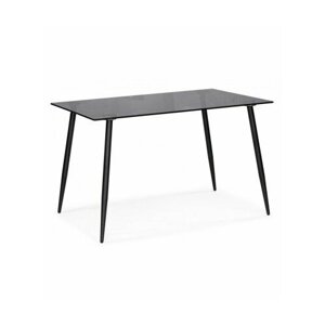 Стеклянный стол Smoke clear gray / black 15551