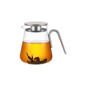 Стеклянный заварочный чайник с фильтром-крышкой SAMADOYO LV-02B 800 мл