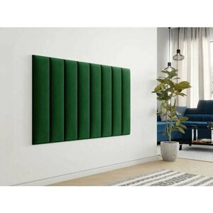Стеновая панель; мягкая панель; изголовье кровати 30*50 см 2 шт; зеленый