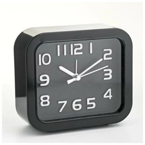 SUI Часы - будильник настольные "Классика", дискретный ход, циферблат 8.5 х 10 см, 11 х 12 см