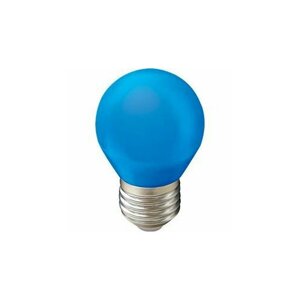 Светодиодная LED лампа Ecola шар G45 E27 5W Синий матовая 77x45 K7CB50ELB (упаковка 14 штук)