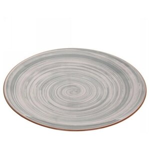 Тарелка керамическая «Тоскана»26,5см серая