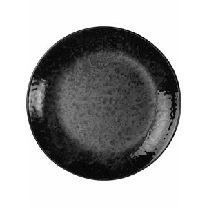 Тарелка мелкая KUTAHYA Nanocream Black круглая, 25 см