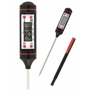 Термометр кулинарный электронный с щупом для жидкости и еды/ Термощуп