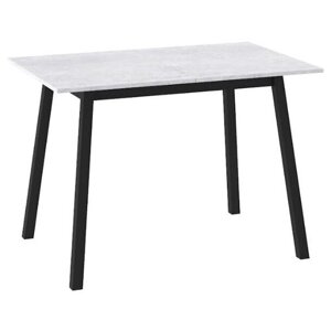 Тирк стол раздвижной 110(140)х70, Серый сланец/Черный