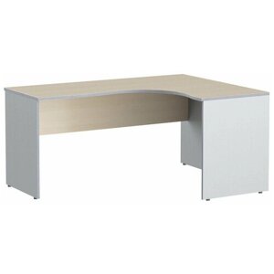 Угловой компьютерный стол SKYLAND IMAGO СА-4 / письменный стол, правый угол, клен/металлик, 160х120(60)х75.5 см
