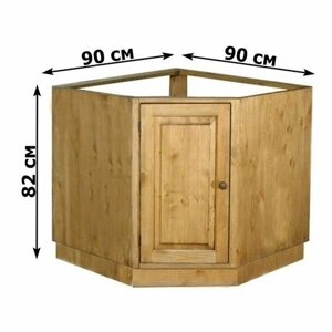 Угловой кухонный шкаф-стол "Прованс 33", 90х54х82 см