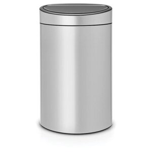 Ведро Brabantia Touch Bin New, 40 л metallic grey 72.7 см 43.5 см 40 л овальная 5.59 кг 30.2 см