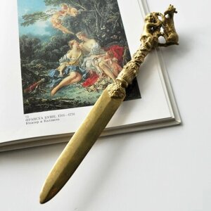 Винтажный нож для писем и бумаг "Вездесущий путти"Латунь. Франция, 1960-1980 гг.