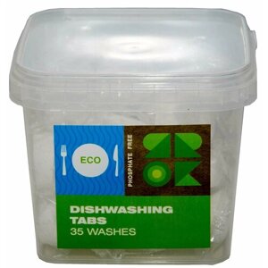 ЯRОК Eco Экологичные бесфосфатные таблетки для посудомоечых машин 35 шт