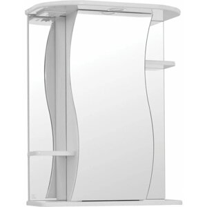 Зеркальный шкаф Style line Лилия 55 с подсветкой, белый (4650134470291)