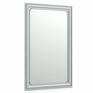 Зеркало 121 металлик, ШхВ 50х80 см, зеркала для офиса, прихожих и ванных комнат, горизонтальное или вертикальное крепление