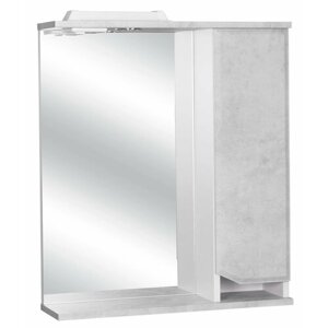 Зеркало-шкаф для ванной Flamenco, Валенсия 608/с, 60х17,5х70см, с подсветкой